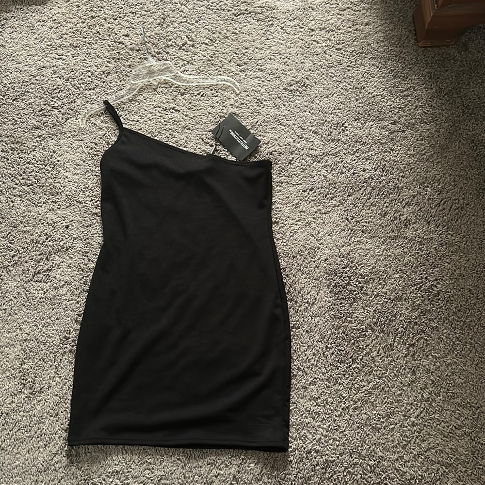 One shoulder mini dress